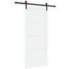 vidaXL Skyded&oslash;r 86 x 198,5 cm Konstrueret tr&aelig; Hvid og sort