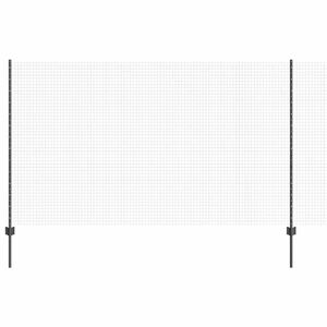 vidaXL Svejsede tr&aring;dhegn med stolper 10 x 1,4 m PVC-belagt st&aring;l Gr&aring;