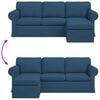 vidaXL Sofa Bl&aring; Samlede dimensioner: 245 x 138 x 80 cm (B x D x H)
