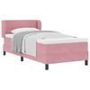 vidaXL Box spring seng med hovedg&aelig;rde Lyser&oslash;d 80 x 200 cm Fl&oslash;jl