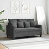vidaXL 2-personers sofa 120 cm stof m&oslash;rkegr&aring;