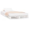 vidaXL palleseng 75x190 cm Small Single massivt fyrretr&aelig; hvid