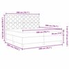 vidaXL Box spring seng med madras Lyser&oslash;d 200 x 200 cm Stof