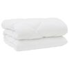 vidaXL Vinter dyne med pude 3 pcs Hvid Microfiber