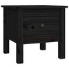 vidaXL sidebord 40x40x39 cm massivt fyrretr&aelig; sort