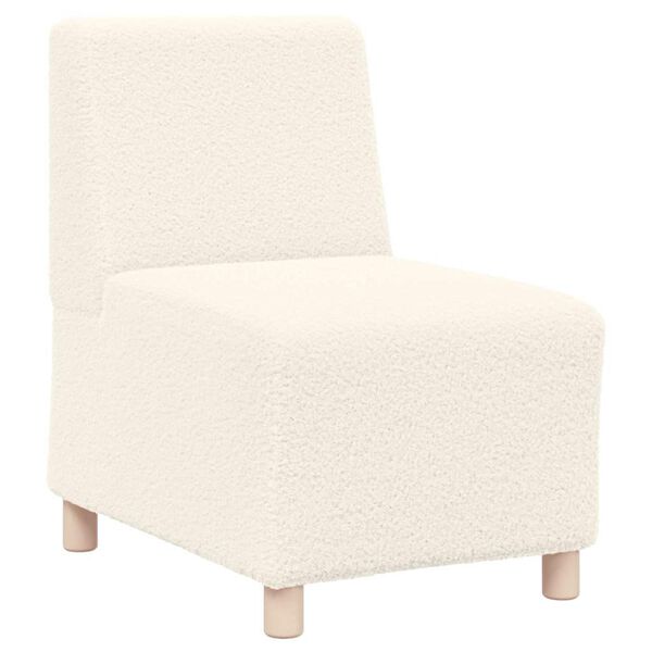 vidaXL Modulsofa enhed uden arme 2 pcs Creme 55 x 74 x 82 cm
