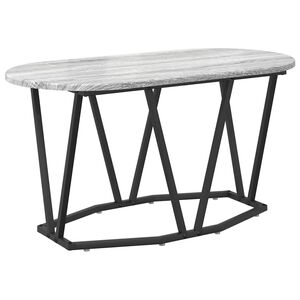 vidaXL Sofabord Gr&aring; 80 x 40 x 40,5 cm Samlet tr&aelig; og metal