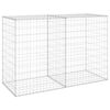 vidaXL gabionv&aelig;g med d&aelig;ksler 150x60x100 cm galvaniseret st&aring;l