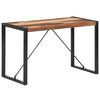 vidaXL spisebord 120x60x75 cm massivt tr&aelig;