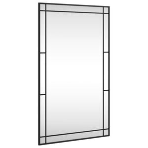 vidaXL v&aelig;gspejl 60x100 cm rektangul&aelig;rt jern sort