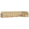 vidaXL Udend&oslash;rs sofagruppe 6 stk. Hvid og Beige Polyester