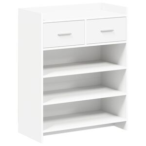 vidaXL Sko skab 73,5 x 36 x 92 cm Konstrueret tr&aelig; Hvid