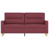 vidaXL 2-personers sofa 140 cm stof vinrød