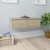 vidaXL v&aelig;gh&aelig;ngt skuffe 60x26x18,5 cm konstrueret tr&aelig; sonoma-eg