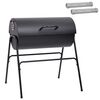 vidaXL T&oslash;ndegrill med 2 madlavningsriste 3 stk. 80 x 73 x 90 cm Metal