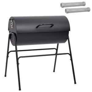 vidaXL T&oslash;ndegrill med 2 madlavningsriste 3 stk. 80 x 73 x 90 cm Metal