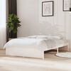 vidaXL sengeramme 120x190 cm Small Double massivt tr&aelig; hvid