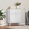 vidaXL Sideboard FLORO Hvid 70 x 30 x 70,5 cm Massivt fyrretr&aelig;