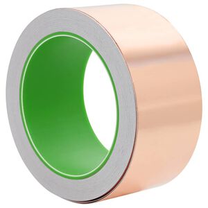vidaXL Dobbelt-sidet kobbertape til sneglebeskyttelse 50 mm x 20 m
