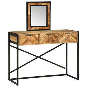 vidaXL Kl&aelig;deskab Brun 100 x 40 x 120 cm Massivt Akacietr&aelig;