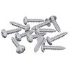 vidaXL Tr&aelig;skruer 12 pcs S&oslash;lv M3,5 x 20 mm St&aring;l