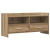 vidaXL TV-skab 100 x 33 x 47 cm Artisan-eg Konstrueret tr&aelig;