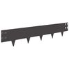 vidaXL Pl&aelig;nekant 30 pcs 100 x 20 cm St&aring;l Sort