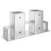 Br&aelig;nde stakkehj&aelig;lp 12 pcs S&oslash;lv 34 x 10 x 15 cm St&aring;l