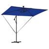 vidaXL Parasol Azurblå 294 x 200 x 270 cm Polyester og Aluminium