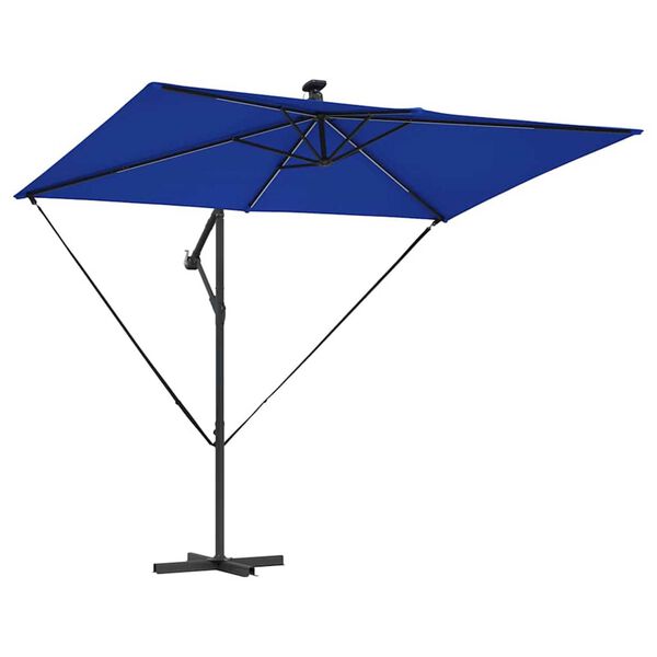vidaXL Parasol Azurblå 294 x 200 x 270 cm Polyester og Aluminium