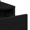 vidaXL Kl&aelig;deskab med skuffe Sort eg 80 x 35 x 132 cm Konstrueret tr&aelig;