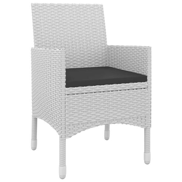 vidaXL spisebordss&aelig;t til haven 9 dele med hynder polyrattan og glas