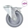 vidaXL drejehjul med bolthul 24 stk. 100 mm
