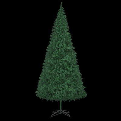 vidaXL kunstigt juletræ med lys og kuglesæt 500 cm grøn
