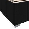 vidaXL Sengestel med madras Sort 160 x 200 cm Stof