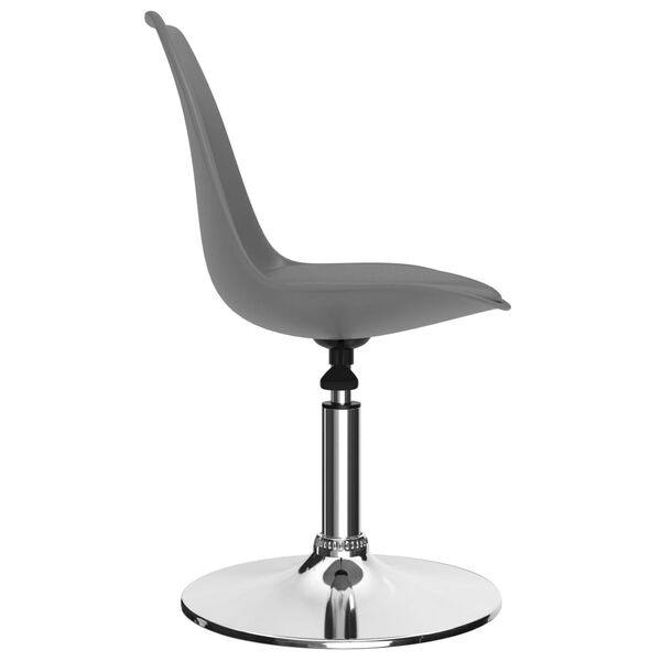 vidaXL drejelige spisebordsstole 2 stk. kunstl&aelig;der lysegr&aring;