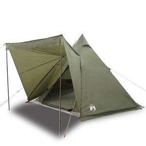 vidaXL 6-personers campingtelt vandt&aelig;t olivengr&oslash;n