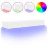 vidaXL tv-borde 2 stk. med LED-lys 60x35x15,5 cm hvid