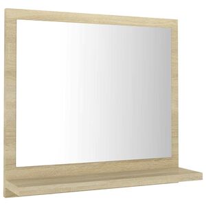 vidaXL badev&aelig;relsesspejl 40x10,5x37 cm konstrueret tr&aelig; sonoma-eg