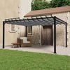 vidaXL pavillon med lameltag 3x4 m aluminium og stof antracitgr&aring;