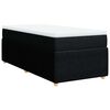 vidaXL kontinentalseng med madras 90x190 cm stof sort