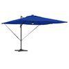 vidaXL Roma Parasol Blå 286 x 285 x 270 cm Aluminium og Polyester
