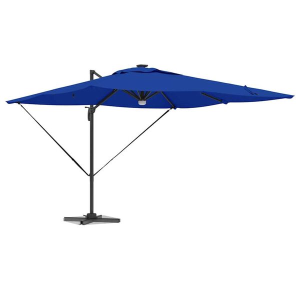 vidaXL Roma Parasol Blå 286 x 285 x 270 cm Aluminium og Polyester