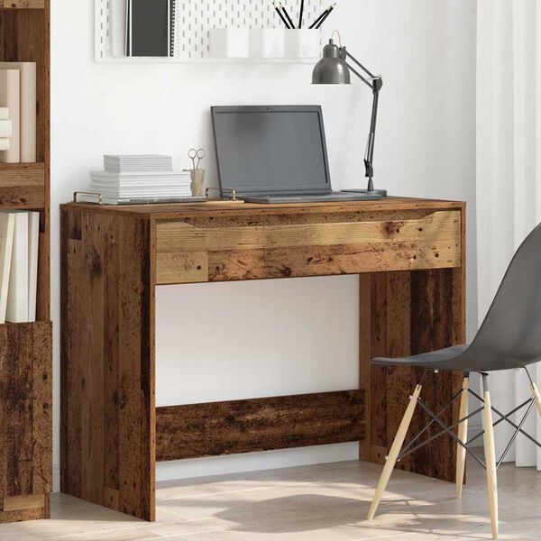 vidaXL Bord med skuffe Gammelt tr&aelig; 100 x 50 x 78 cm Konstrueret tr&aelig;