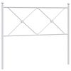 vidaXL udskiftningsgavl 100 cm metal hvid