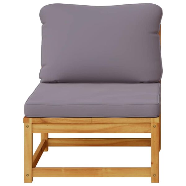 vidaXL sofamodul til haven med hynder massivt akacietræ