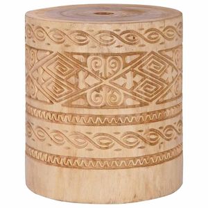 vidaXL Parasolfod 28.05 kg Naturfarvet Massivt tr&aelig; Cylinderformet