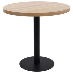 vidaXL bistrobord 80 cm MDF lysebrun