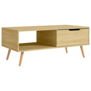 vidaXL sofabord 100x49,5x43 cm konstrueret tr&aelig; sonoma-eg