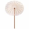 vidaXL Makrame Parasol Creme 190 x 190 x 260 cm